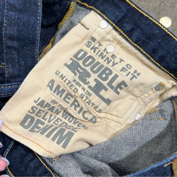 RRL Ralph Lauren Stretch Skinny Fit Woven Selvedge Made In USA Denim Jeans Sz 26 - Picture 9 of 14